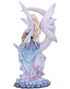Selene - Stor Vakker Blå & Lilla Fairy Figur 34 cm