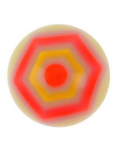 Hexagonal - Gul Akrylkugle