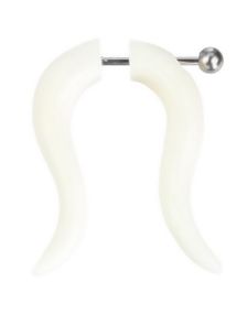 Omega - Hvid Fake Piercing