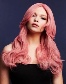 Nicole Deluxe Wig - Kan Styles! - Askerosa Parykk med Bølger