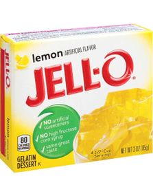 Jell-O Lemon Gelatin Dessert - 85 g (USA Import)