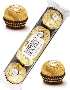 4 pack Ferrero Rocher Sjokoladekonfekt 50g