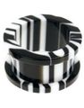 Blended - Hvid og Sort Piercing Tunnel