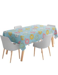 Bordduk med Donut/Smultring Motiv 120x180 cm