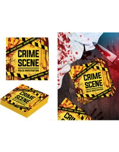 20 stk "Crime Scene" Servietter (33x33 cm)