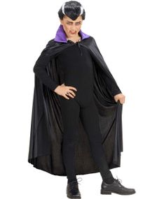 Sort/Lilla Kappe m/Krave - 110 cm