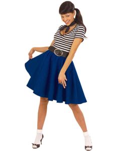 Rockabilly Swing Skørt - Blå
