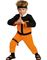 Svart og Oransje Ninjakostyme til Barn