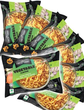 30 stk Asia's Best Instant Noodle Vegetable 1950g - Grøntsags Nudler - Hel Æske