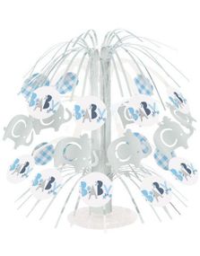 Baby Blue Elephant Borddekorasjon 22 cm
