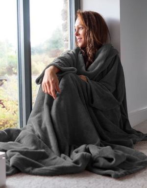 Snug Rug Deluxe Fleece Pledd i Skifergrå 152x214 cm