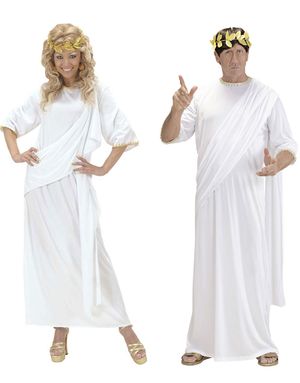 Græsk Toga Unisex Kostume