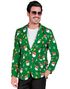 UV Glow Kostymejakke til Herre med Nisse og Julemotiver - XX-Large