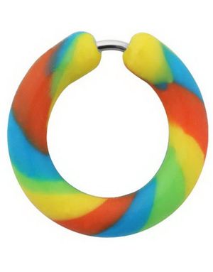 Silikone Multi Color Circle - Fake Piercing