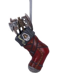 Hengende Lord of The Rings Gimli Sokk Dekorasjon med Tråd 8,7 cm