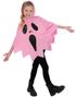 Rosa Spøkelse Poncho til Barn Unisex