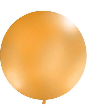 ORANGE Pastelfarvet Rund JUMBO Ballon 1 meter