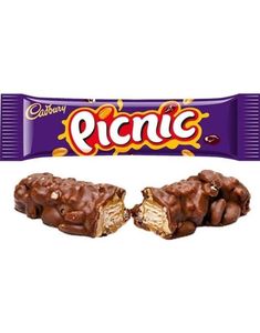 Cadbury Picnic Chocolate Bar - Chokolade med Karamel, Jordnød, Rosin og Crisp 48,4 gram