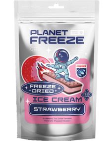 Planet Freeze Jordbær Frysetørket Sandwich Iskrem 40 g