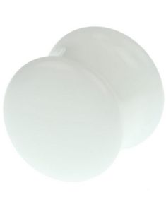 Hvid Pyrex Piercing Plug