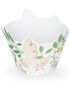 6 stk Cupcake / Muffinswrappers med Blomster og Duer
