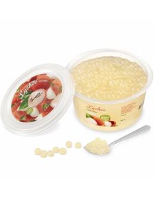 Fruit Pearls Lychee - Litchi Gelekuler til Boba/Bubble Tea 450 gram