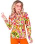 60's Blomstrete Peace'n'Love Hippie Kostymeskjorte til Dame - XXL