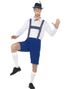 Blåt og Hvidt Oktoberfestkostume til Mænd