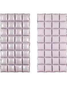 Tosidig Lavendel Matt/Glossy Ombre Waffle Folie Ballong for Backdrop/Bakgrunn 55x110 cm