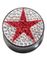 Red Diamond Star - Sort Piercing Plug