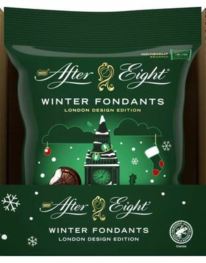 12 stk After Eight Winter Fondants - Mørke Sjokoladebiter med Peppermyntefyll - Hel Eske 0,68 kg