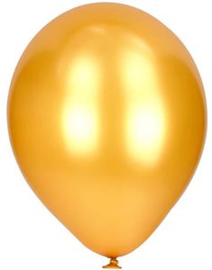 100 stk 23 cm MEGAPACK - Guldfarvede Metalic Balloner
