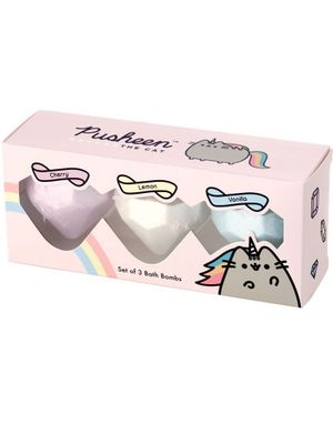 3-Pack Pusheen Badebomber med Tre Forskjellige Dufter