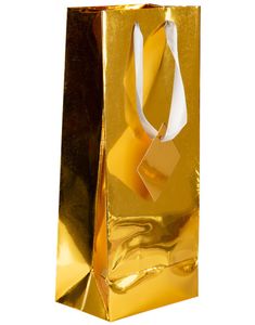 Gullfarget Metallisk Vinpose - 12,5x9x27 cm
