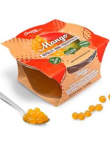 Fruit Pearls Mango - Mango Gelekuler til Boba/Bubble Tea 100 gram