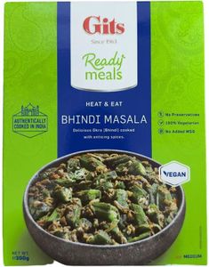 Bhindi Masala - Gits Vegan Meals - Mikrorett (kan oppbevares i romtemperatur) 300 g (India)