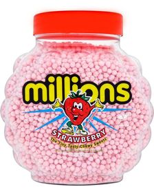2.2 kg Gigantisk Krukke Millions Slik med Jordbærsmag