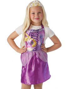 Licenseret Disney Tangled Kostume til Børn - Str 3-6 ÅR