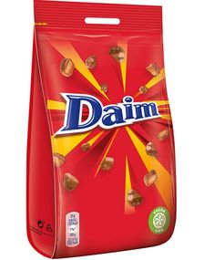 Daim Dragé - Mandelkrokanbiter med Sjokoladetrekk 225 gram