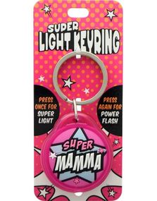 Super Mamma - Nøglering med Lys