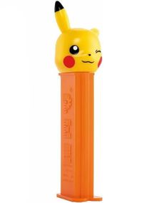 Oransje Pikachu Pez-Holder med 2 stk Pez Pakker