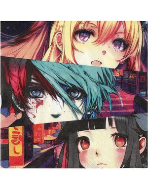 20 stk Manga Servietter 33x33 cm