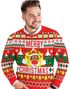 "Merry Christmas" Julegenser med Forskjellige Julemotiver til Herre - Medium
