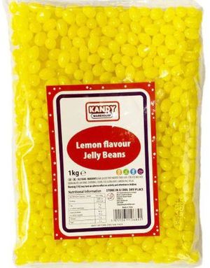 1 kg Zed Candy Lemon Jelly Beans - Gelebønner med Sitronsmak