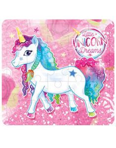 Rosa Unicorn Mini Puslespil 25 Dele