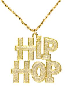 Hip Hop Guldfarvet Kostumesmykke
