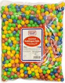3 kg Zed Assorted Gumballs - Kjempestor pose med Tyggegummikuler 
