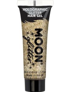 Guldfarvet Holografisk Glitter Hårgele 20 ml