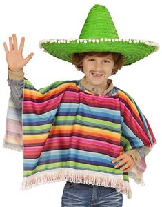 Mexicaner Poncho til Børn