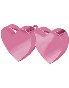 Pink Ballonvægt med Dobbelt Hjerter